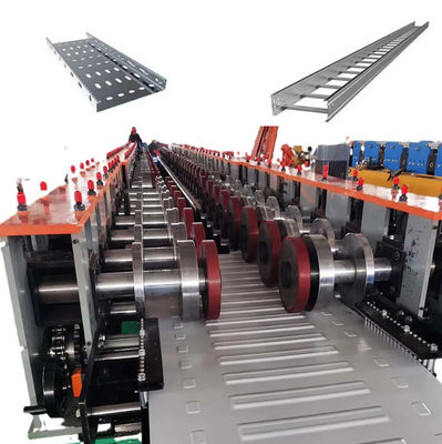 Buy Metal 7.5KW Cable Tray Roll Forming Machine 40GP Cable Tray Making Machine online manufacture