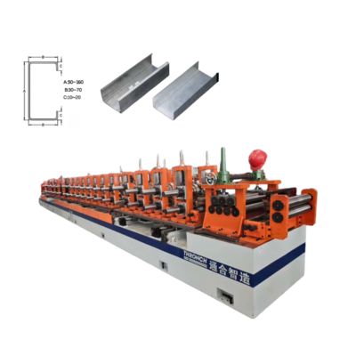 Solar Structure Automatic Roll Forming Machine with ± 0.5 mm Precision for 1-3mm Thickness and Customized Color